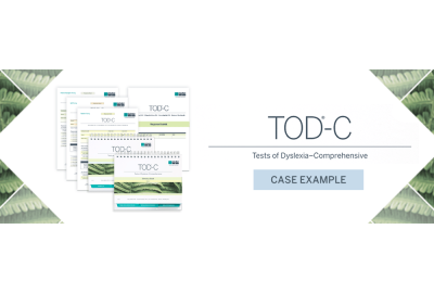 The Tests of Dyslexia-Comprehensive (TOD®-C) easels, response sheets, and response booklet.