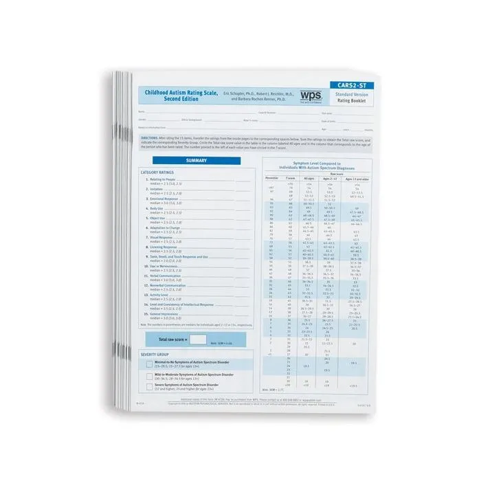 (CARS®2) Childhood Autism Rating Scale, Second Edition