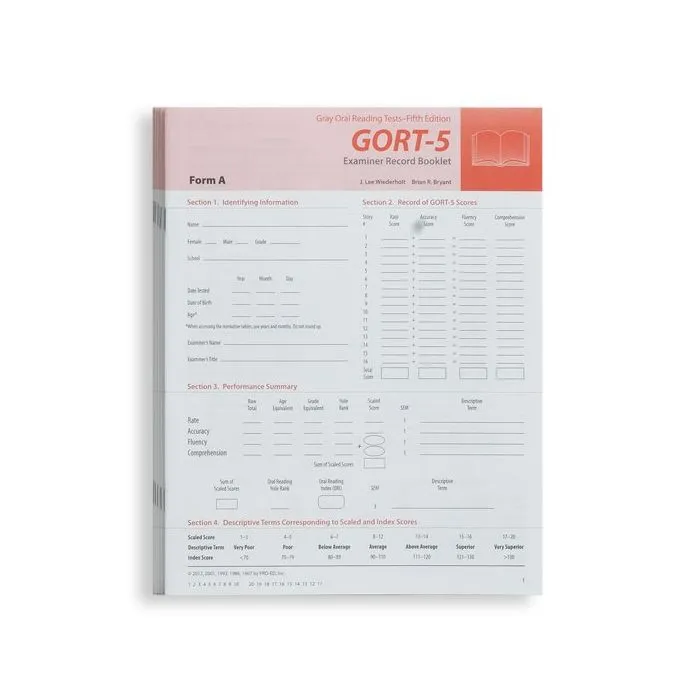 (GORT-5) Gray Oral Reading Test, Fifth Edition
