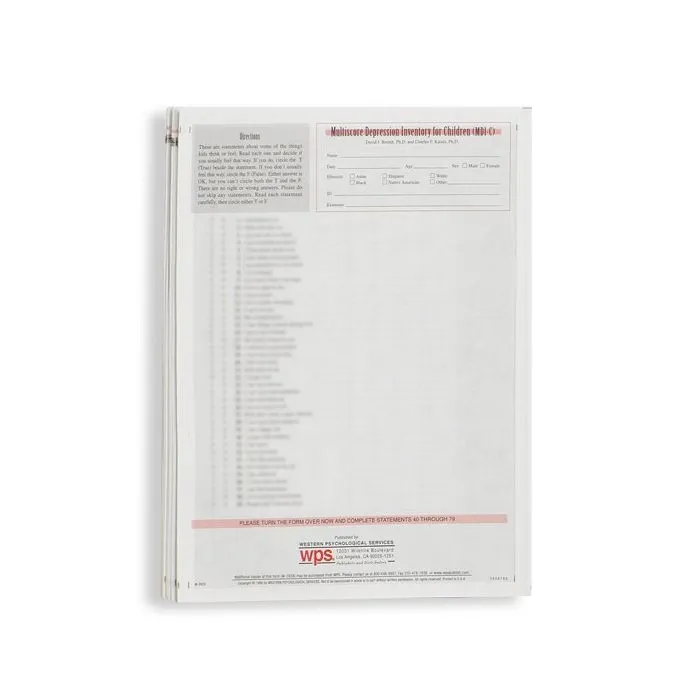 (MDI-C) Multiscore Depression Inventory for Children