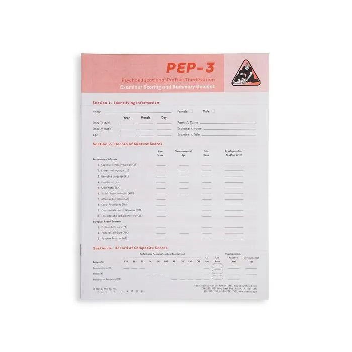 (PEP-3) Psychoeducational Profile, Third Edition