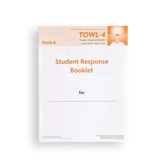 (TOWL-4) Test of Written Language 4