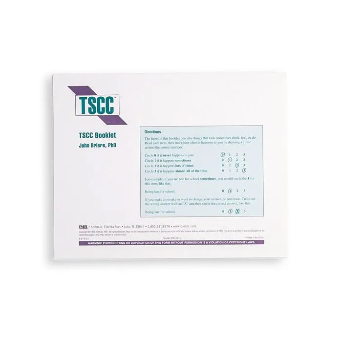 (TSCC) Trauma Symptom Checklist for Children