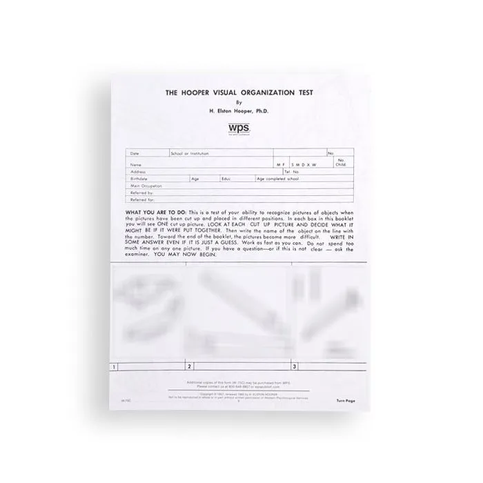 (VOT™) Hooper Visual Organization Test™