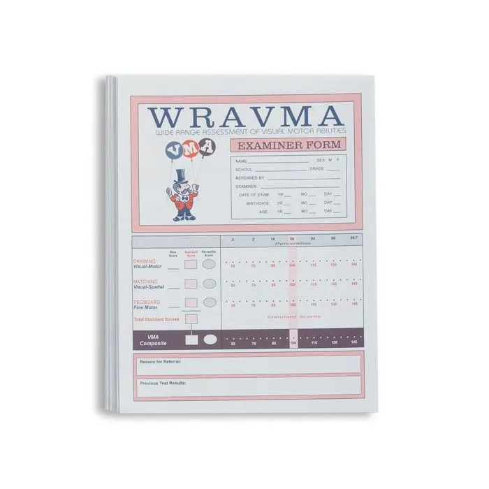 (WRAVMA) Wide Range Assessment of Visual Motor Ability