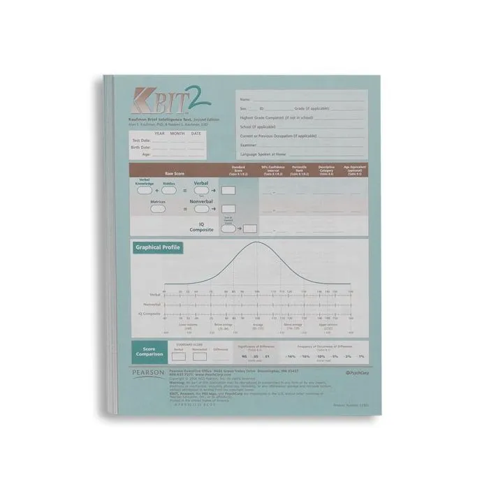 (KBIT-2) Kaufman Brief Intelligence Test, Second Edition