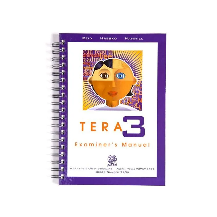 (TERA-3)  Test of Early Reading Ability 3