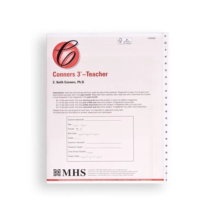 (Conners 3) Conners, Third Edition