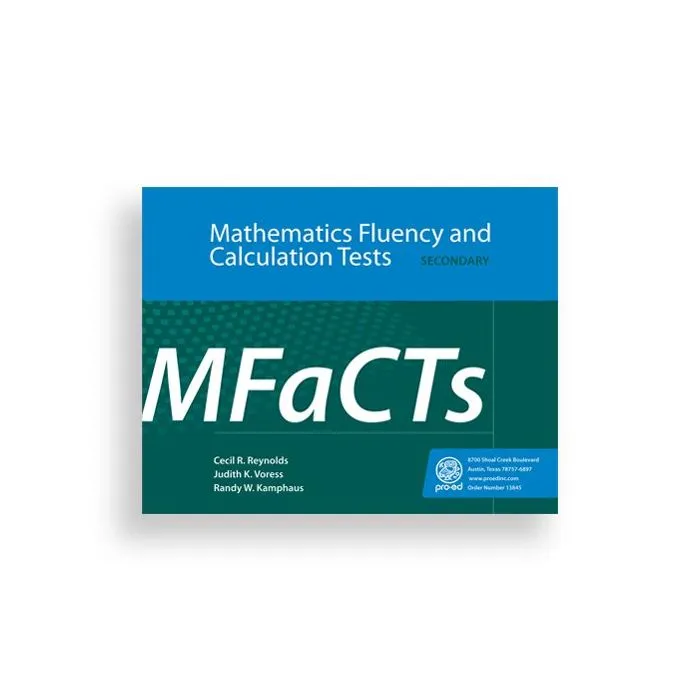 (MFaCTS) Mathematics Fluency and Calculation Tests Elementary and Secondary