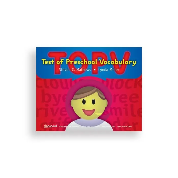 (TOPV) Test of Preschool Vocabulary