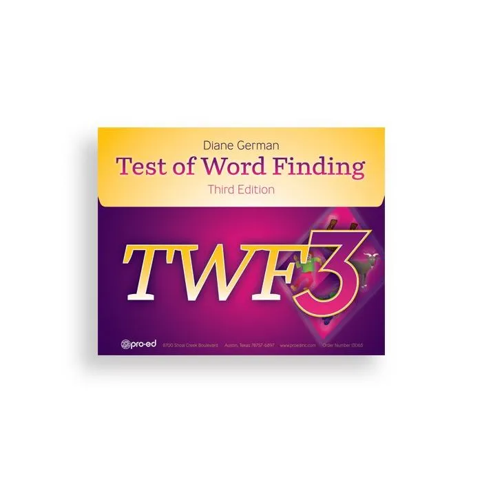(TWF-3) Test of Word Finding, Third Edition