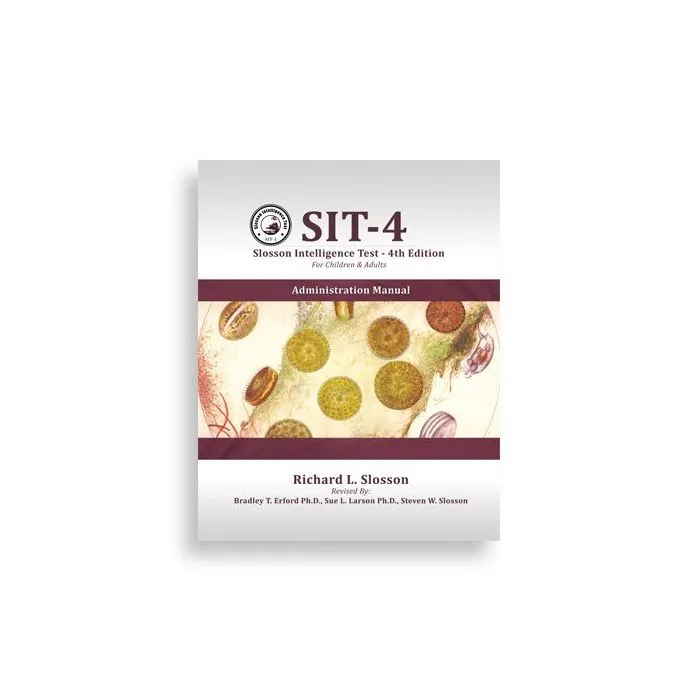 (SIT-4) Slosson Intelligence Test-4th Edition