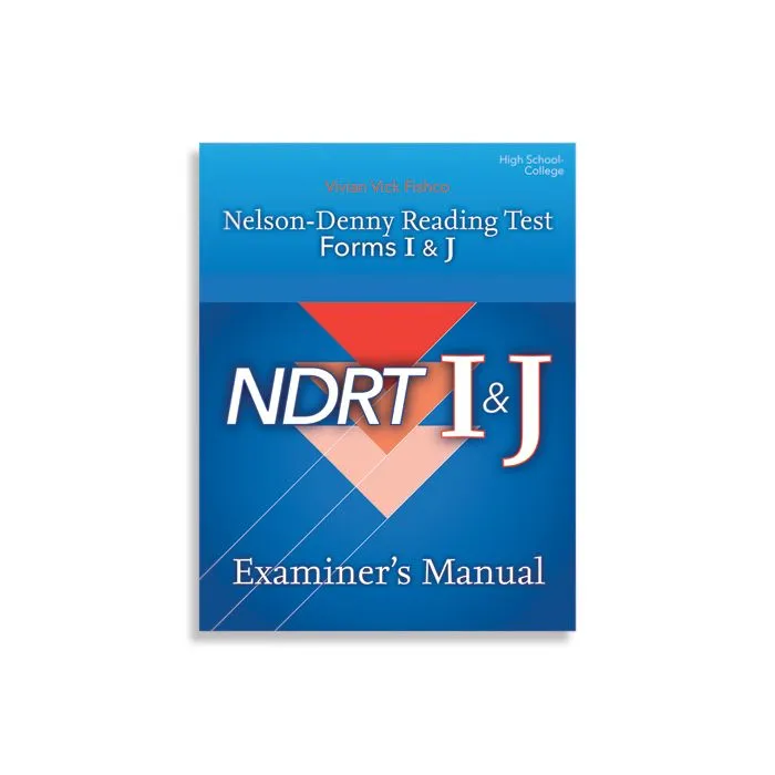 (NDRT) Nelson-Denny Reading Test, Forms I & J