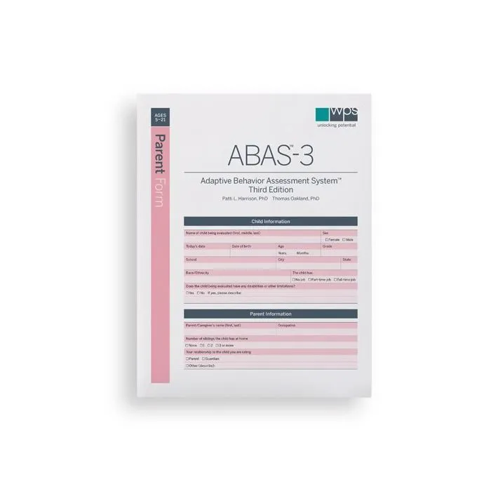 ABAS-3 Parent Form (Pack of 25)