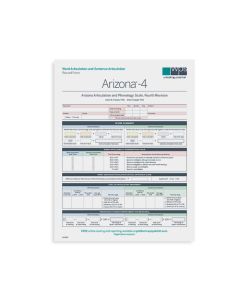 Arizona-4 Word and Sentence Articulation Record Form (Pack of 25)