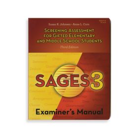 (SAGES-3) Screening Assessment for Gifted Elementary and Middle School Students-Third Edition