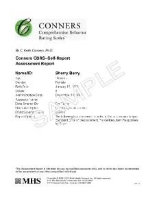  Conners CBRS Self Test Report