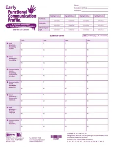Summary Chart (from the Profile Form)
